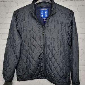 Polo Golf Ralph Lauren sz L Quilted Jacket Coat Thermal Vest Removable Sleeves